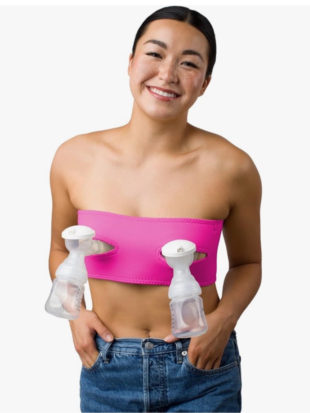 LaVie Pink Pump Strap Hands-Free Pumping Bra